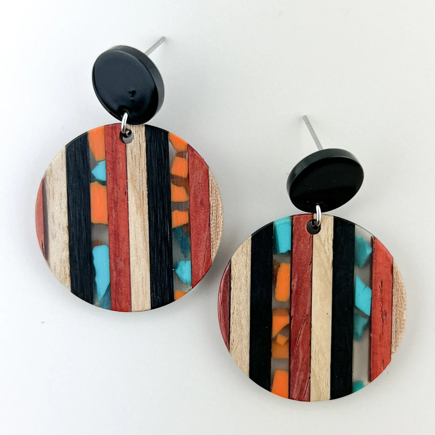 Earthy Round Resin Drops