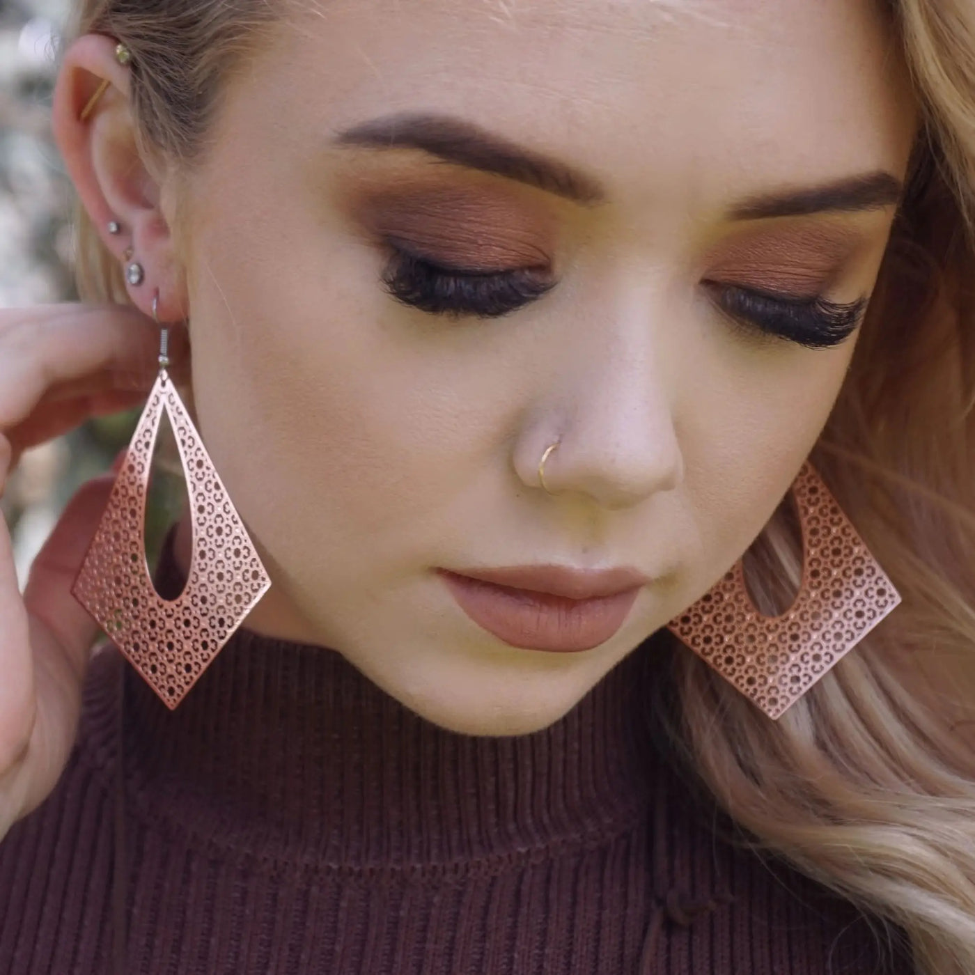 Filigree Diamond Statement Drops- 10 Colours