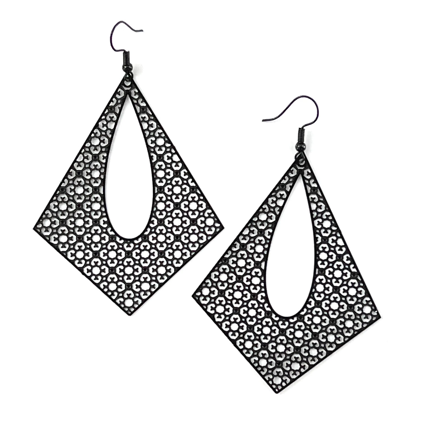 Filigree Diamond Statement Drops- 10 Colours