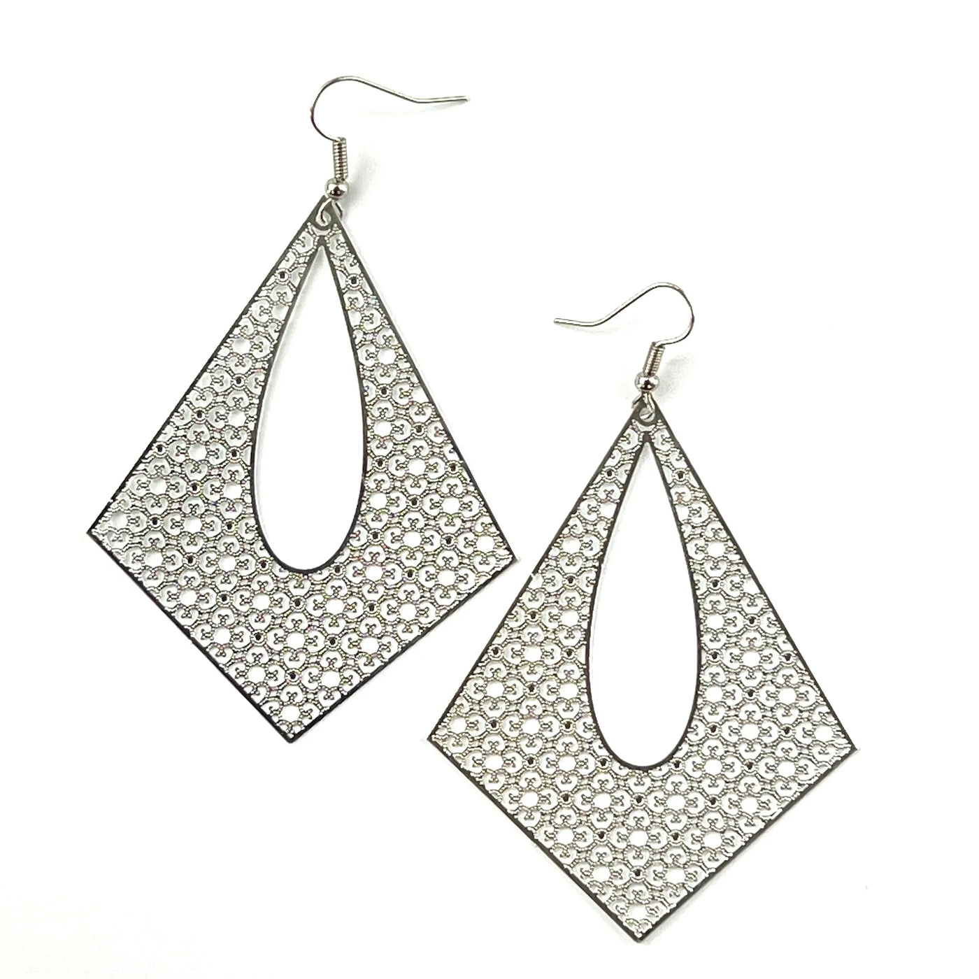 Filigree Diamond Statement Drops- 10 Colours