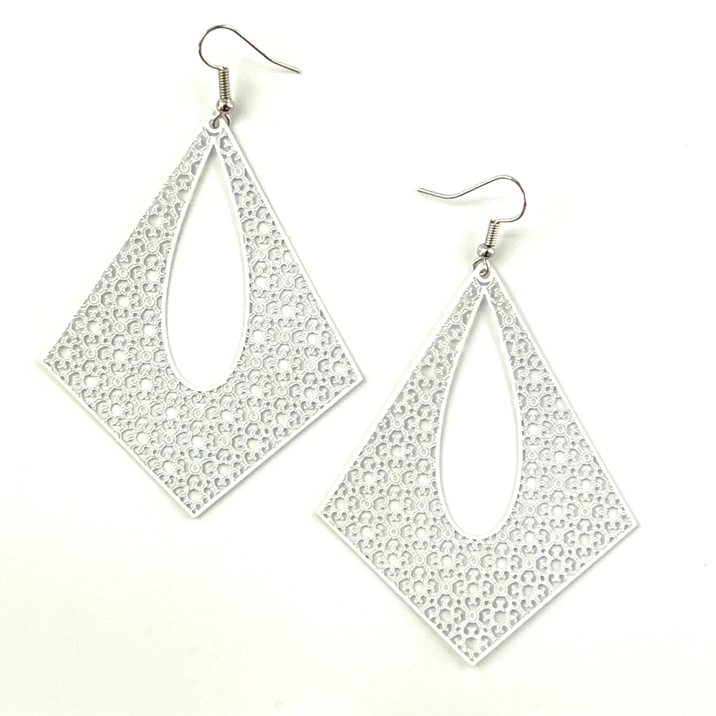 Filigree Diamond Statement Drops- 10 Colours