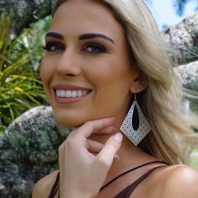 Filigree Diamond Statement Drops- 10 Colours