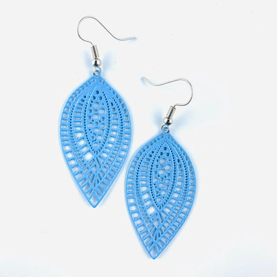 Filigree Tea Leaf Dangles - 4 Colours