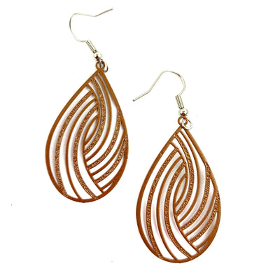 Filigree Teardrop Dangles - 4 Colours