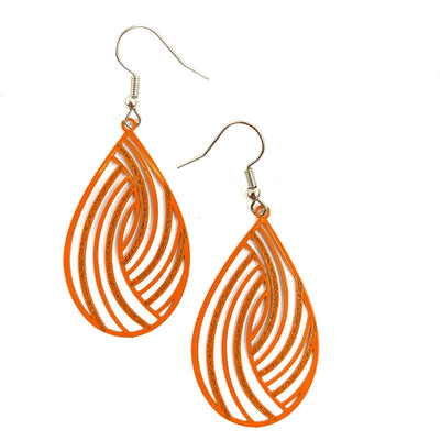 Filigree Teardrop Dangles - 4 Colours