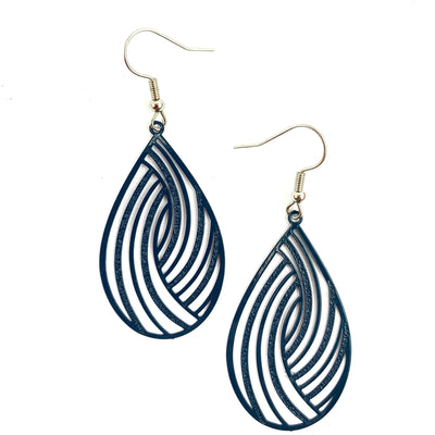 Filigree Teardrop Dangles - 4 Colours