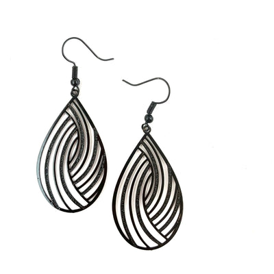 Filigree Teardrop Dangles - 4 Colours