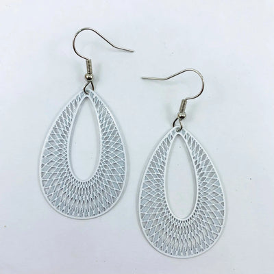 Filigree Teardrop Dangles - 6 Colours