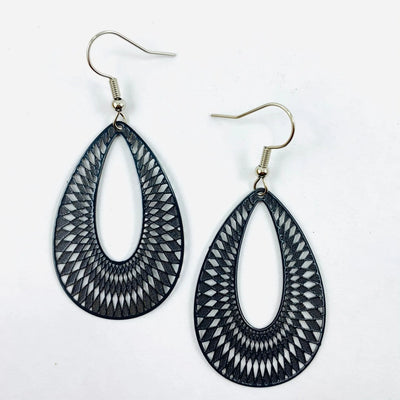 Filigree Teardrop Dangles - 6 Colours