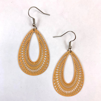 Filigree Teardrop Dangles - 6 Colours