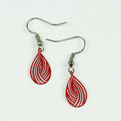 Filigree Teardrop Drops - 4 Colours