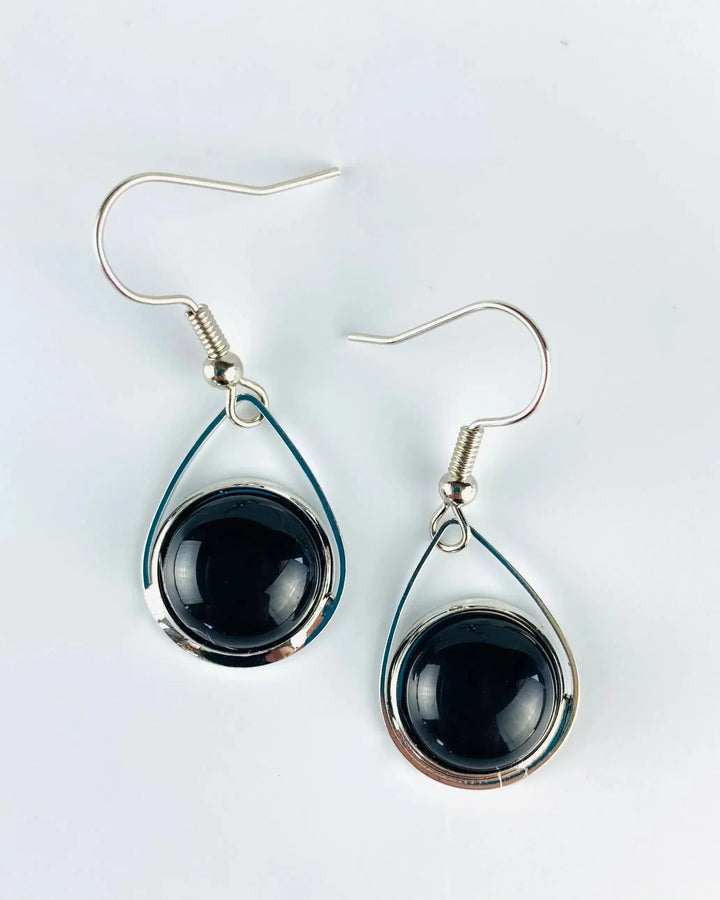 Glass Teardrop Earrings - 3 Colours Sunbaked Lizard Jewellery &amp; Gifts