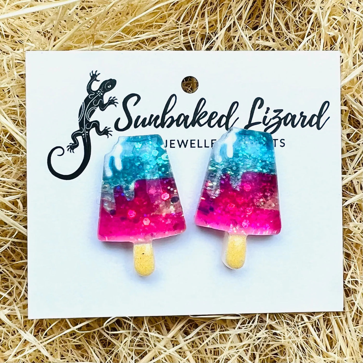 Glitter Ice-cream Earrings