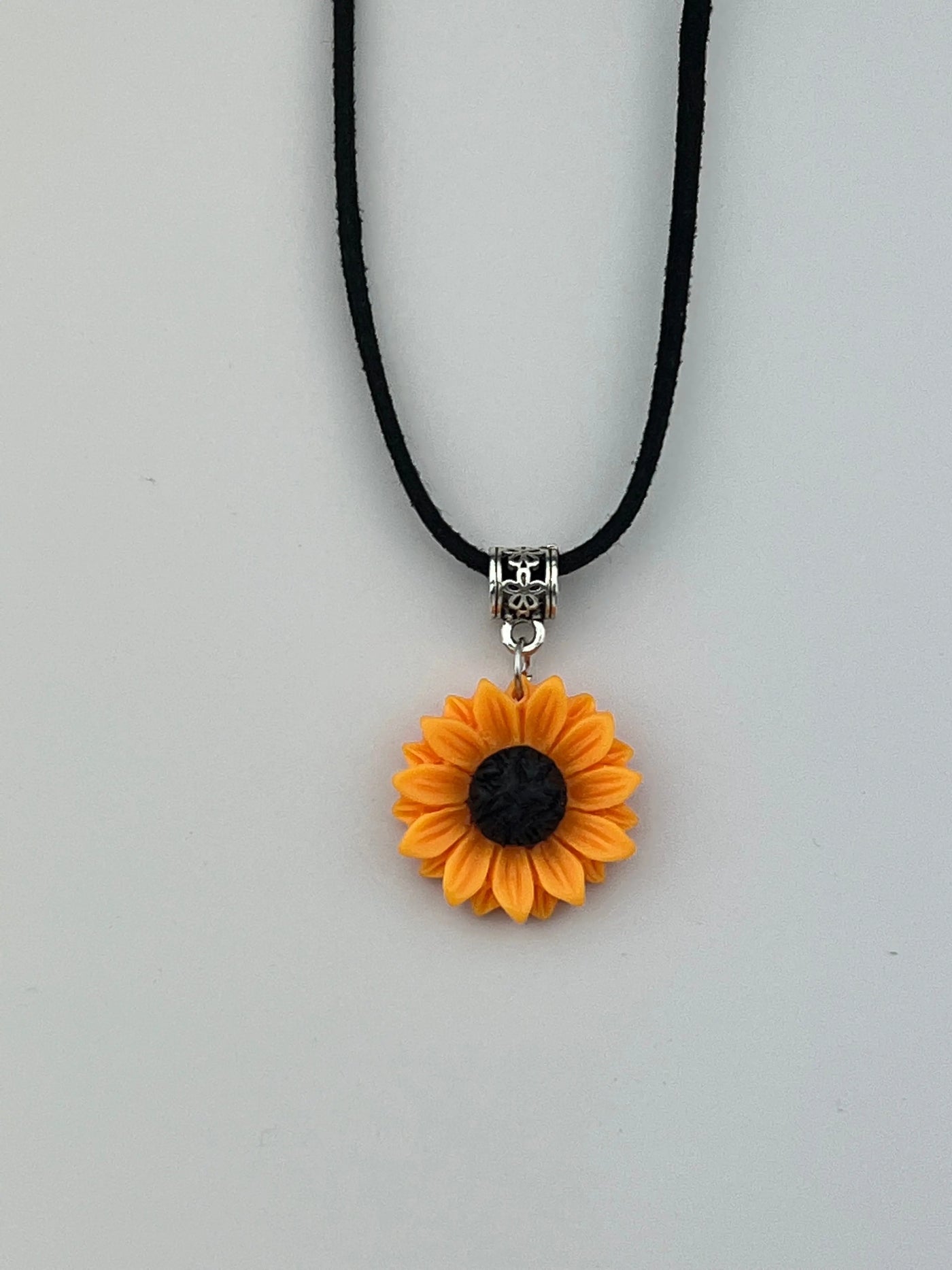 Happy Sunflower Charm Necklace