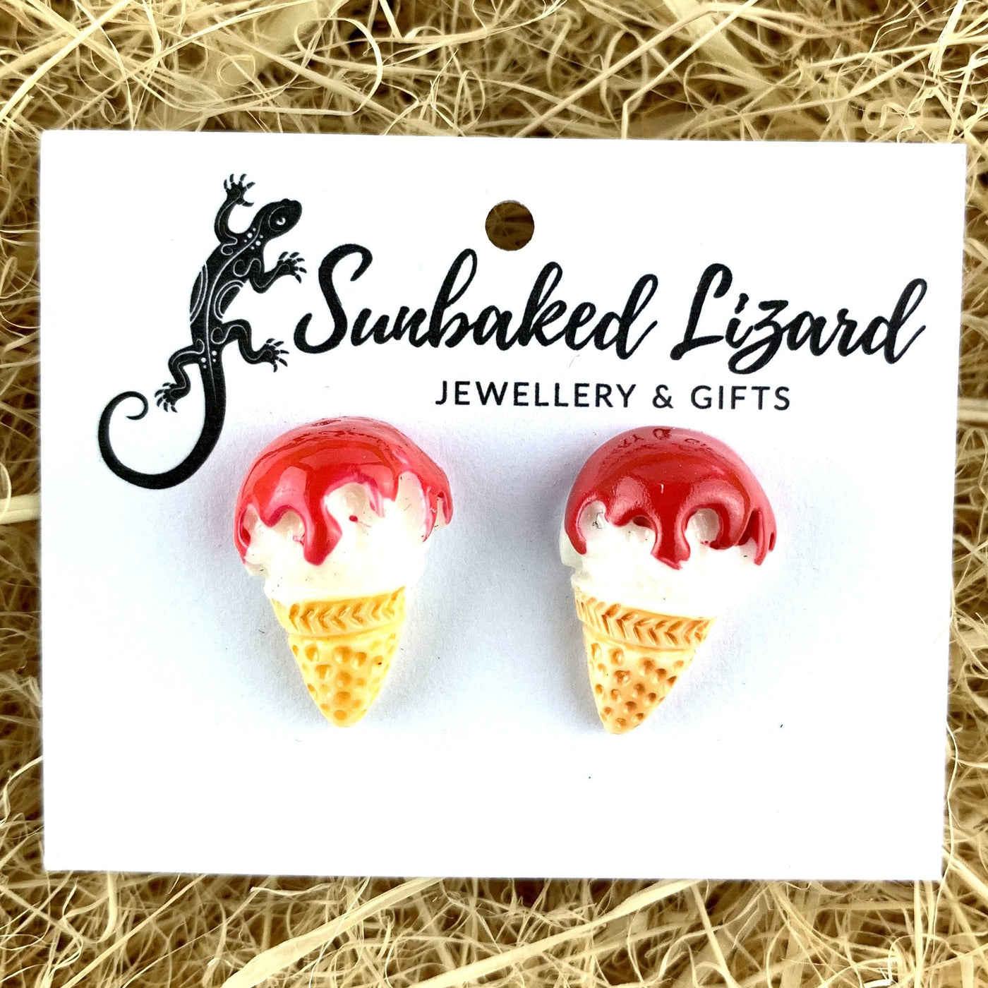 Ice-cream Cone Earrings - 2 Colours