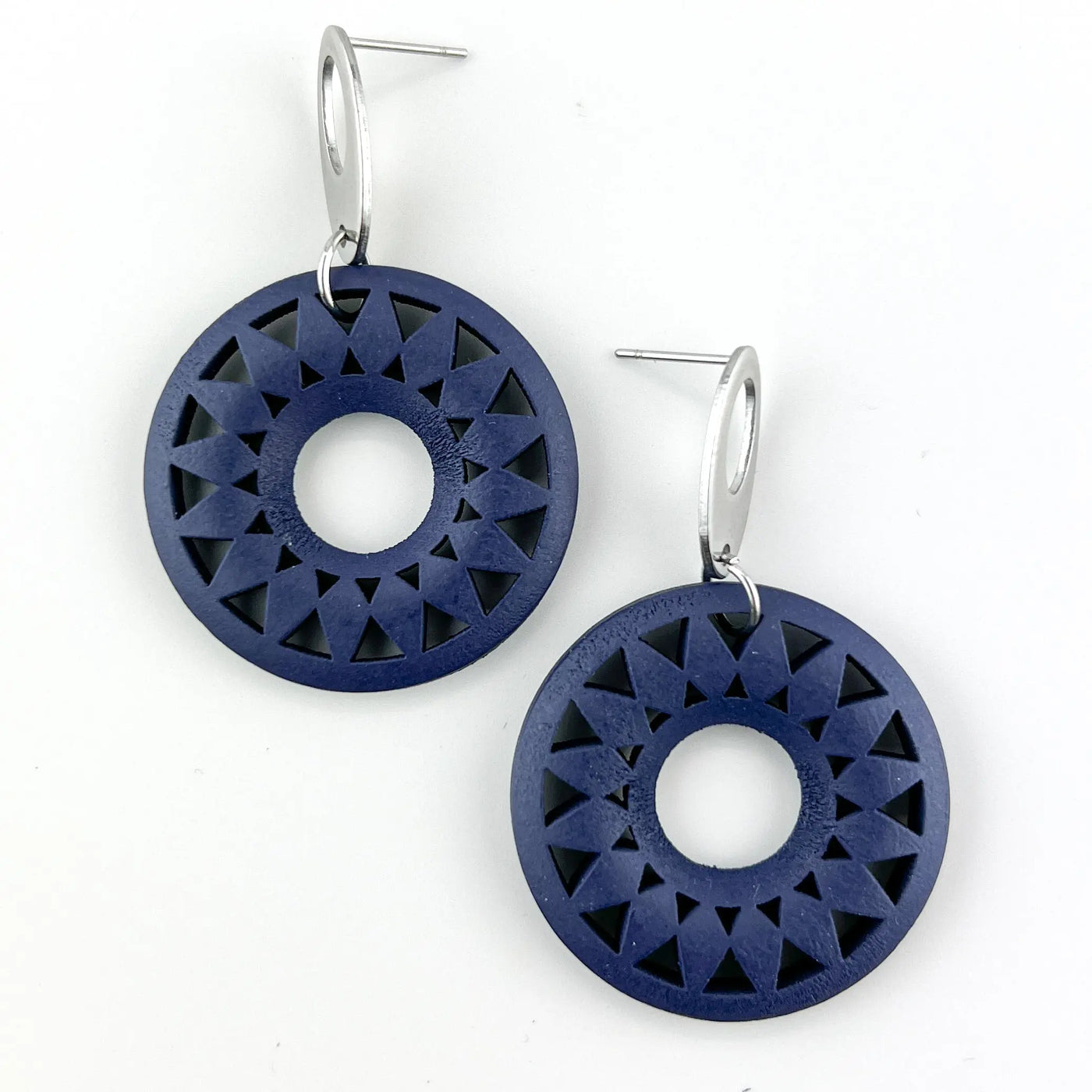 Navy Timber Sun Pendant Drops