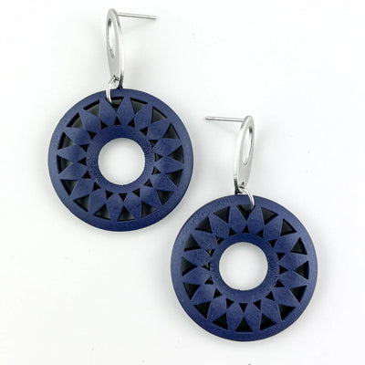 Navy Timber Sun Pendant Drops