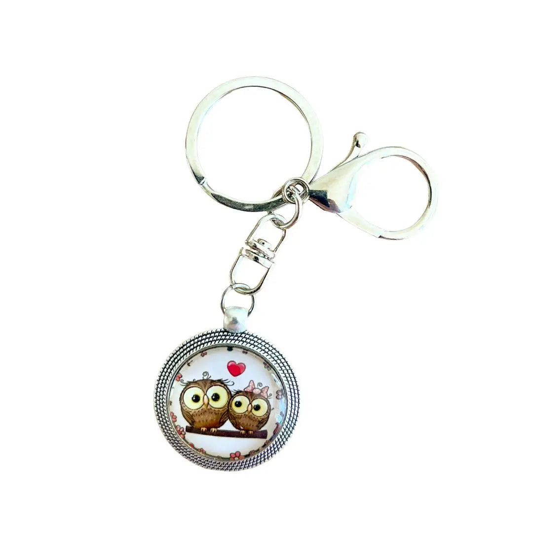 Owls Keyring