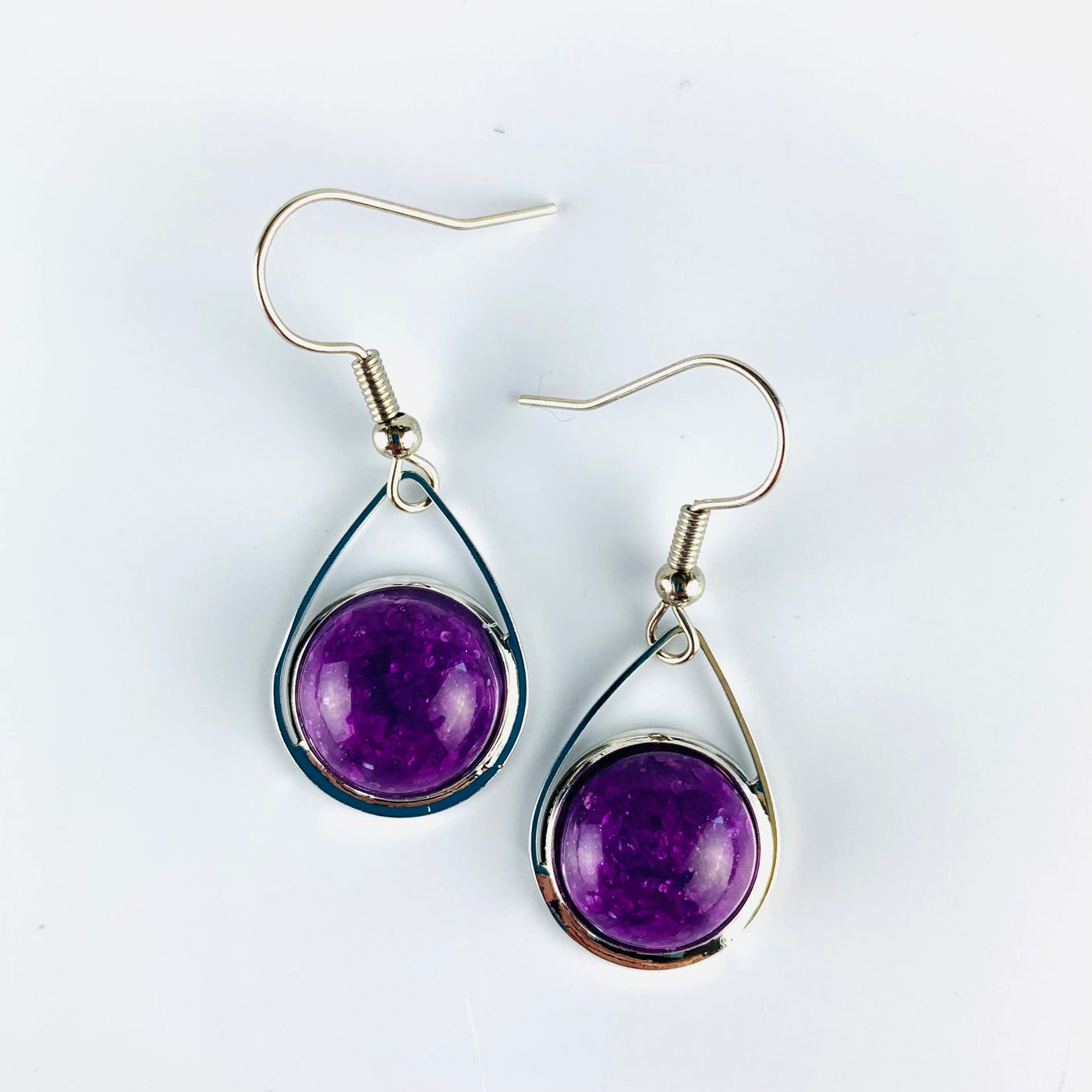 Purple Stone Earrings