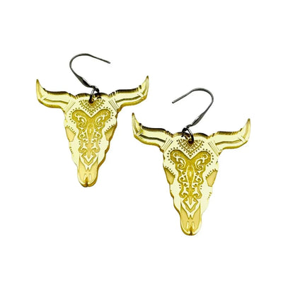 Shimmer Bull Head Dangles