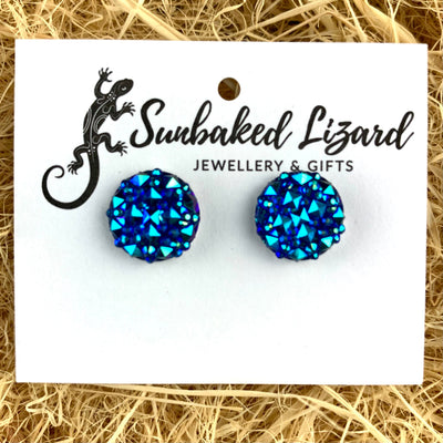 Sparkle Round Earrings- 6 Colours