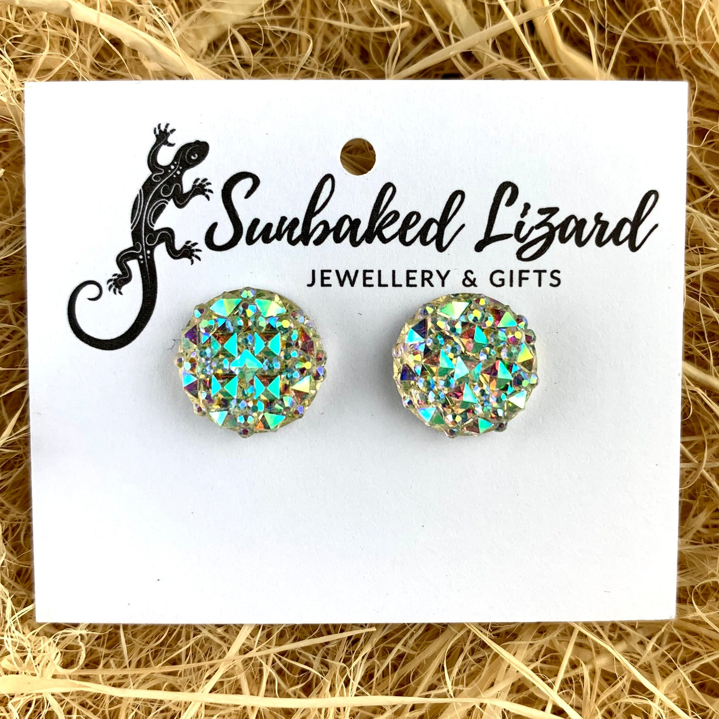 Sparkle Round Earrings- 6 Colours