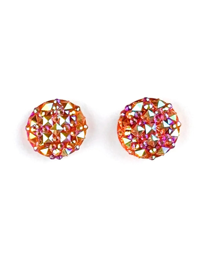 Sparkle Round Earrings- 6 Colours Sunbaked Lizard Jewellery &amp; Gifts