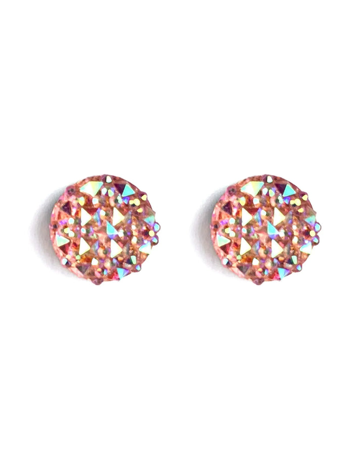 Sparkle Round Earrings- 6 Colours Sunbaked Lizard Jewellery &amp; Gifts
