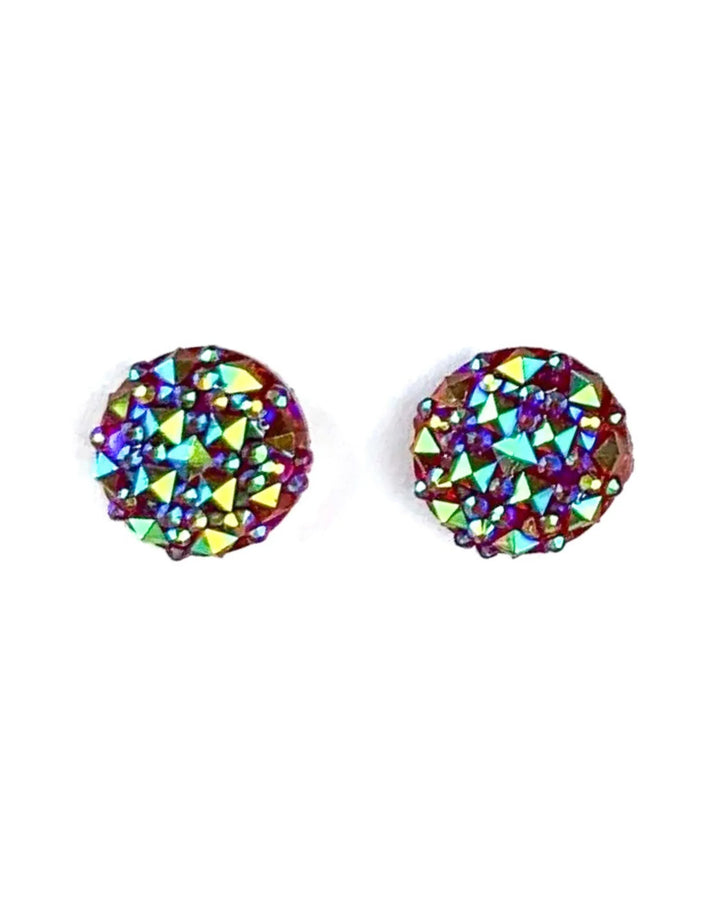 Sparkle Round Earrings- 6 Colours Sunbaked Lizard Jewellery &amp; Gifts