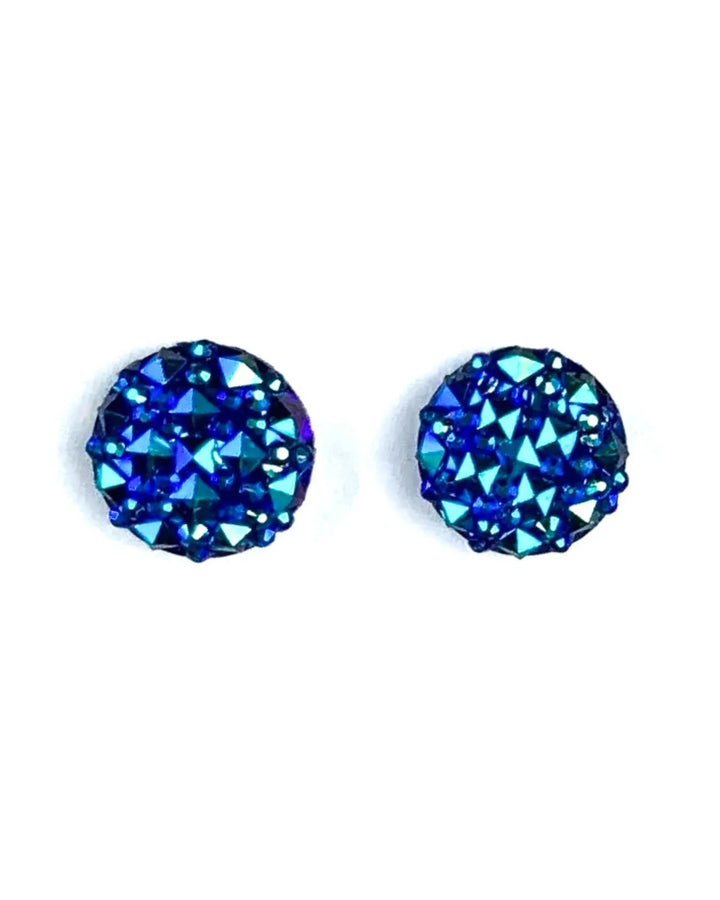 Sparkle Round Earrings- 6 Colours Sunbaked Lizard Jewellery &amp; Gifts