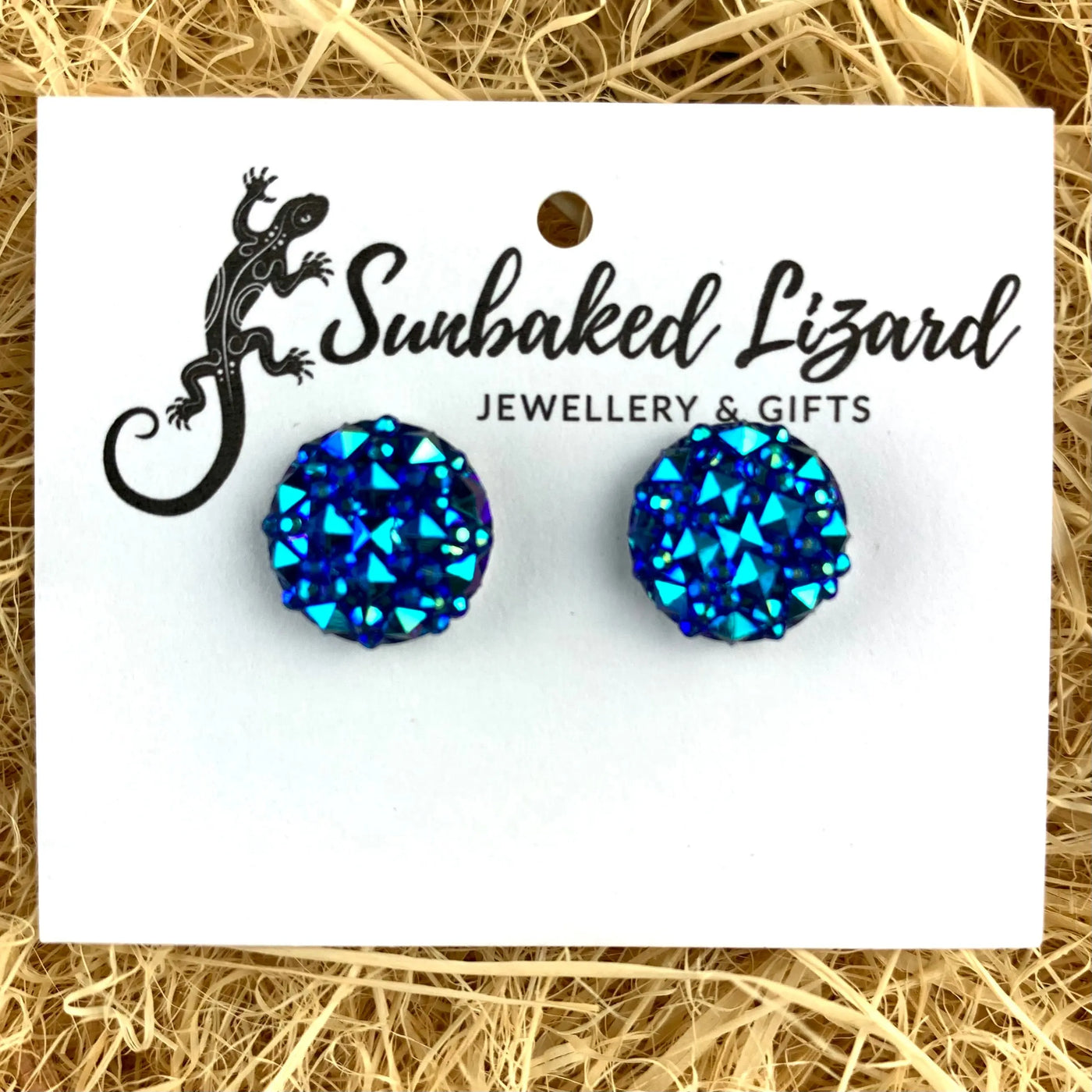 Sparkle Round Earrings- 6 Colours
