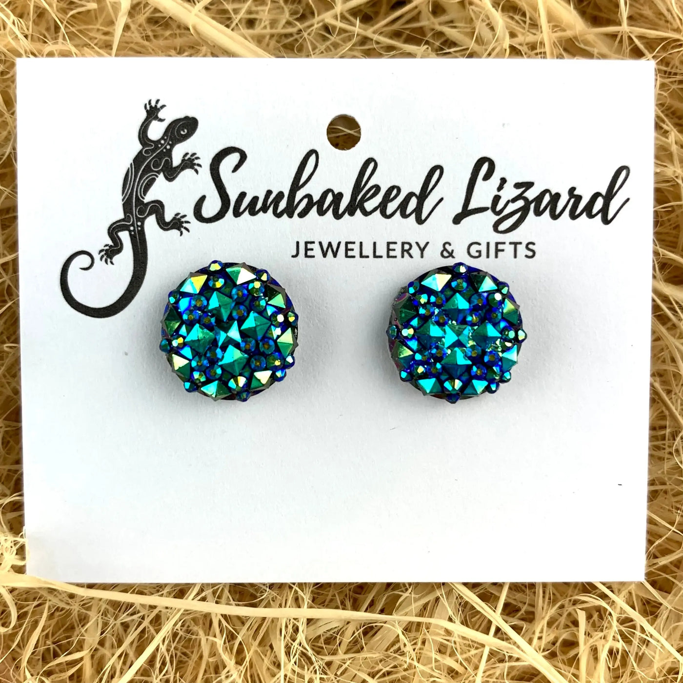 Sparkle Round Earrings- 6 Colours