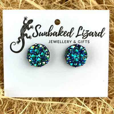 Sparkle Round Earrings- 6 Colours