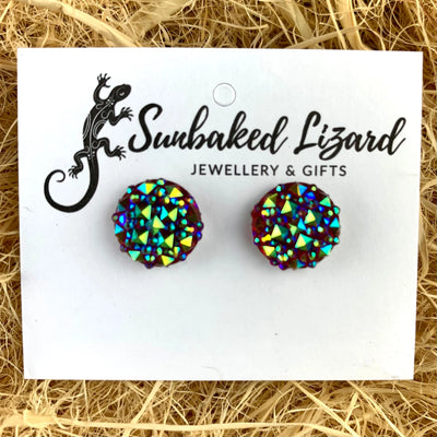 Sparkle Round Earrings- 6 Colours
