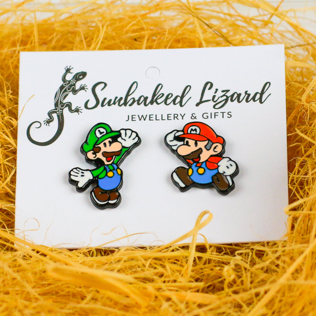 Super Mario & Luigi Earrings