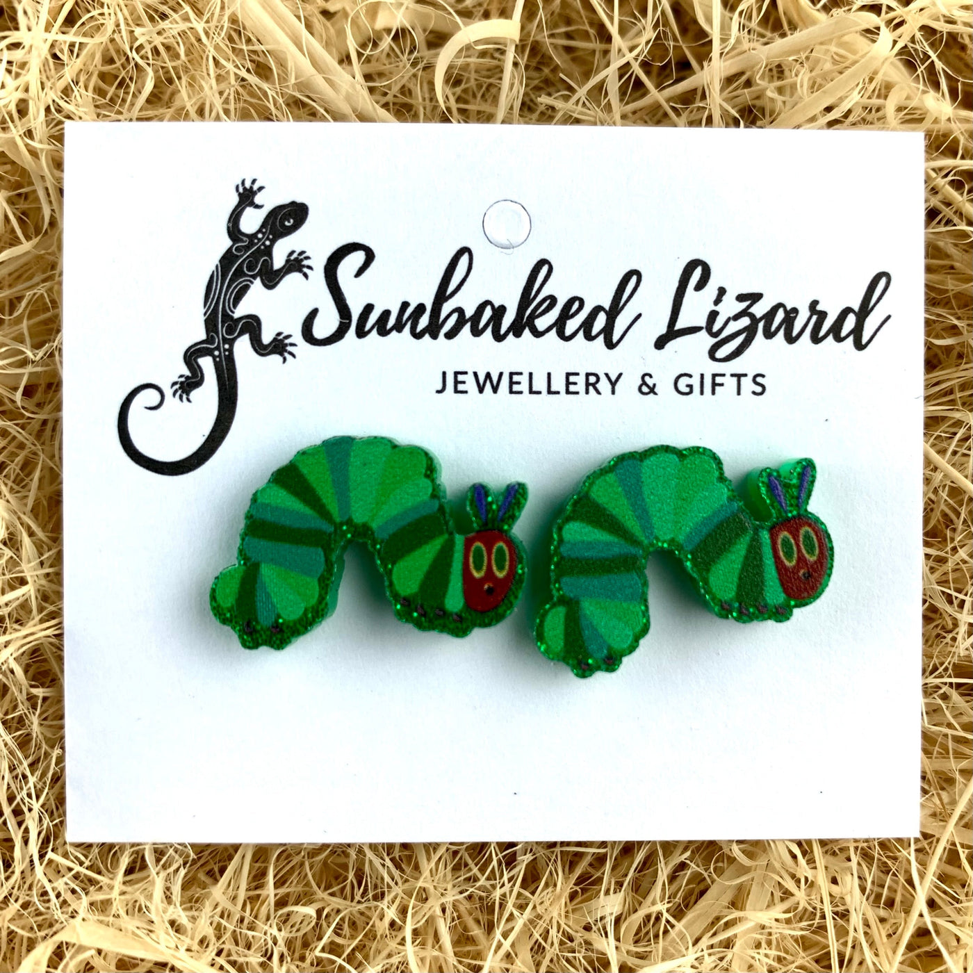 The Very Hungry Caterpillar Stud Earrings