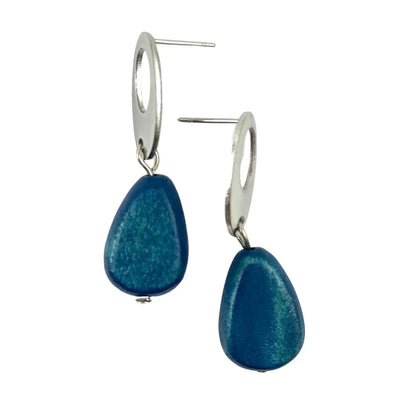 Timber Bead Drop Dangles - 6 Colours
