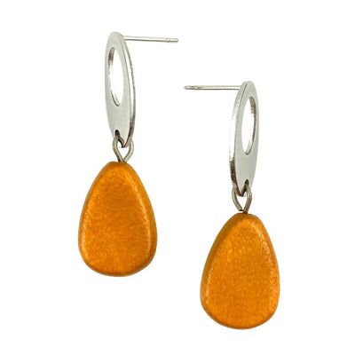 Timber Bead Drop Dangles - 6 Colours