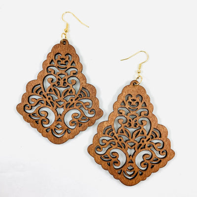 Timber Fancy Dangles - 2 Colours