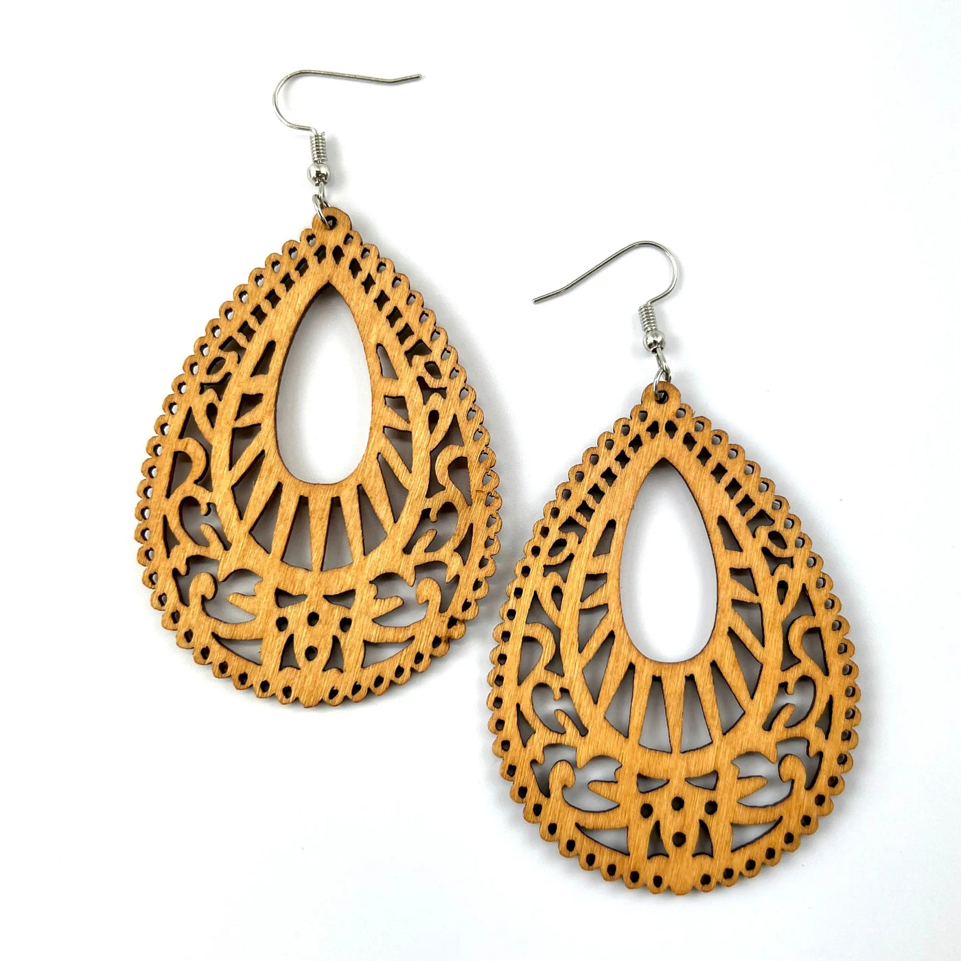 Timber Floral Tear Drop Drop
