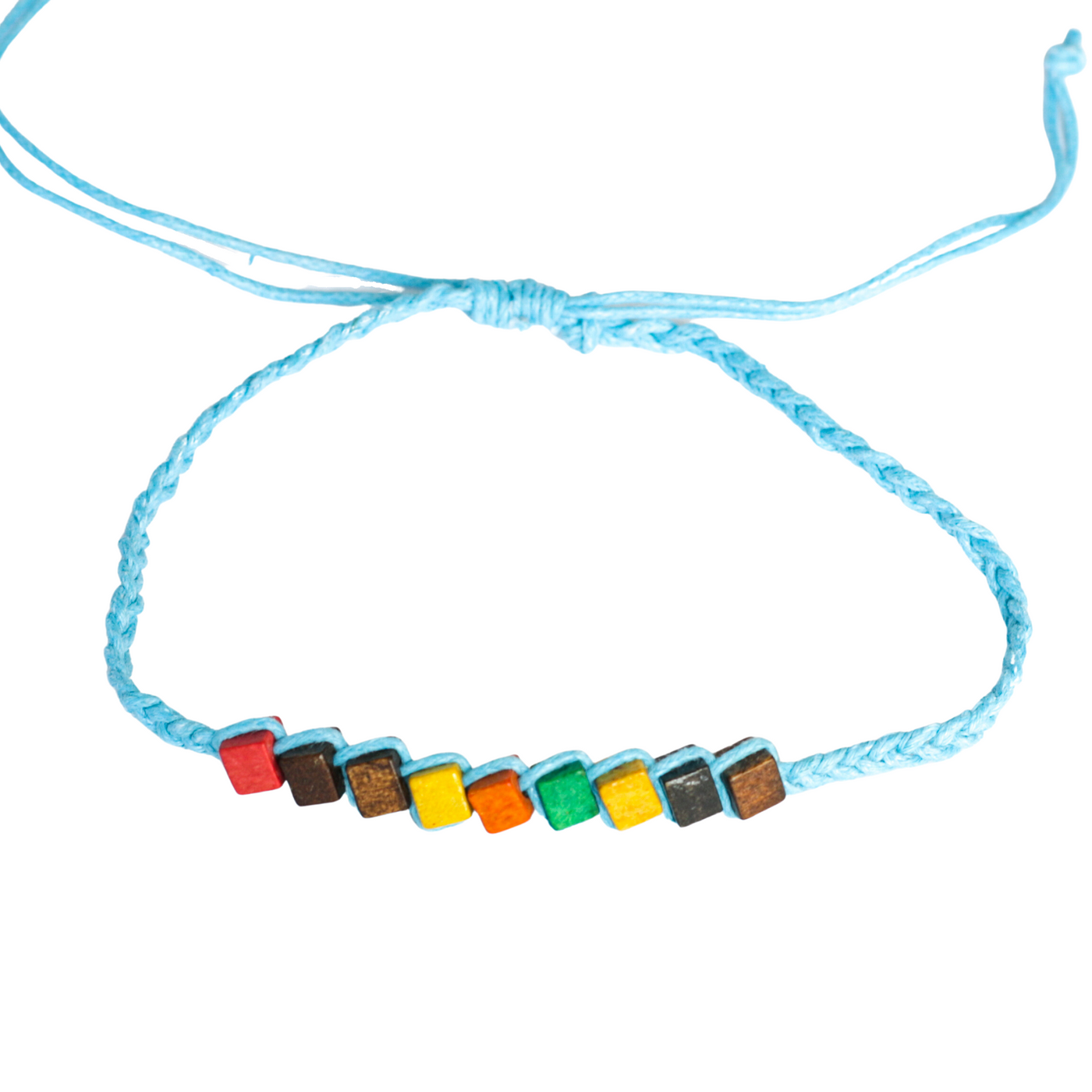 Wooden Beaded Anklet- Four Colours
